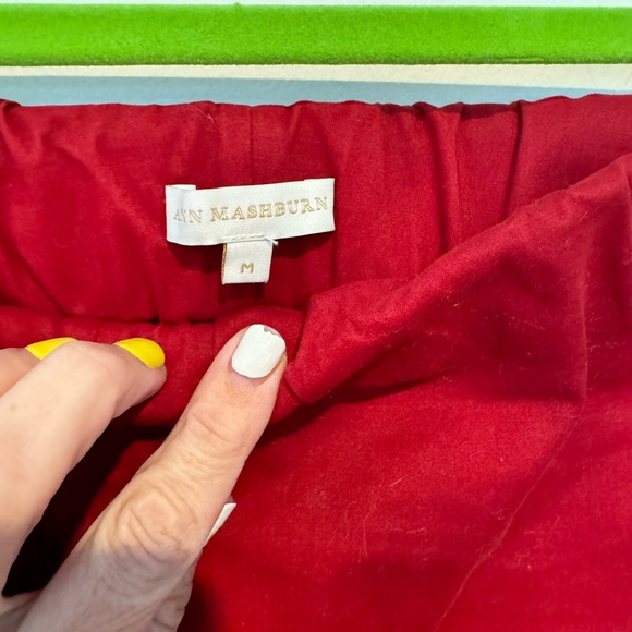Ann Mashburn size Medium holiday red pants - Picture 4 of 7